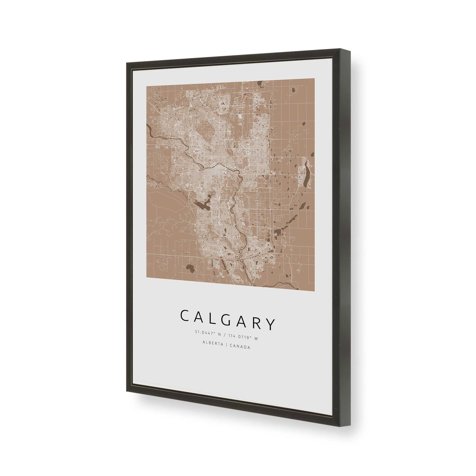 [Color:Satin Black], Picture of art in a Satin Black frame of the corner