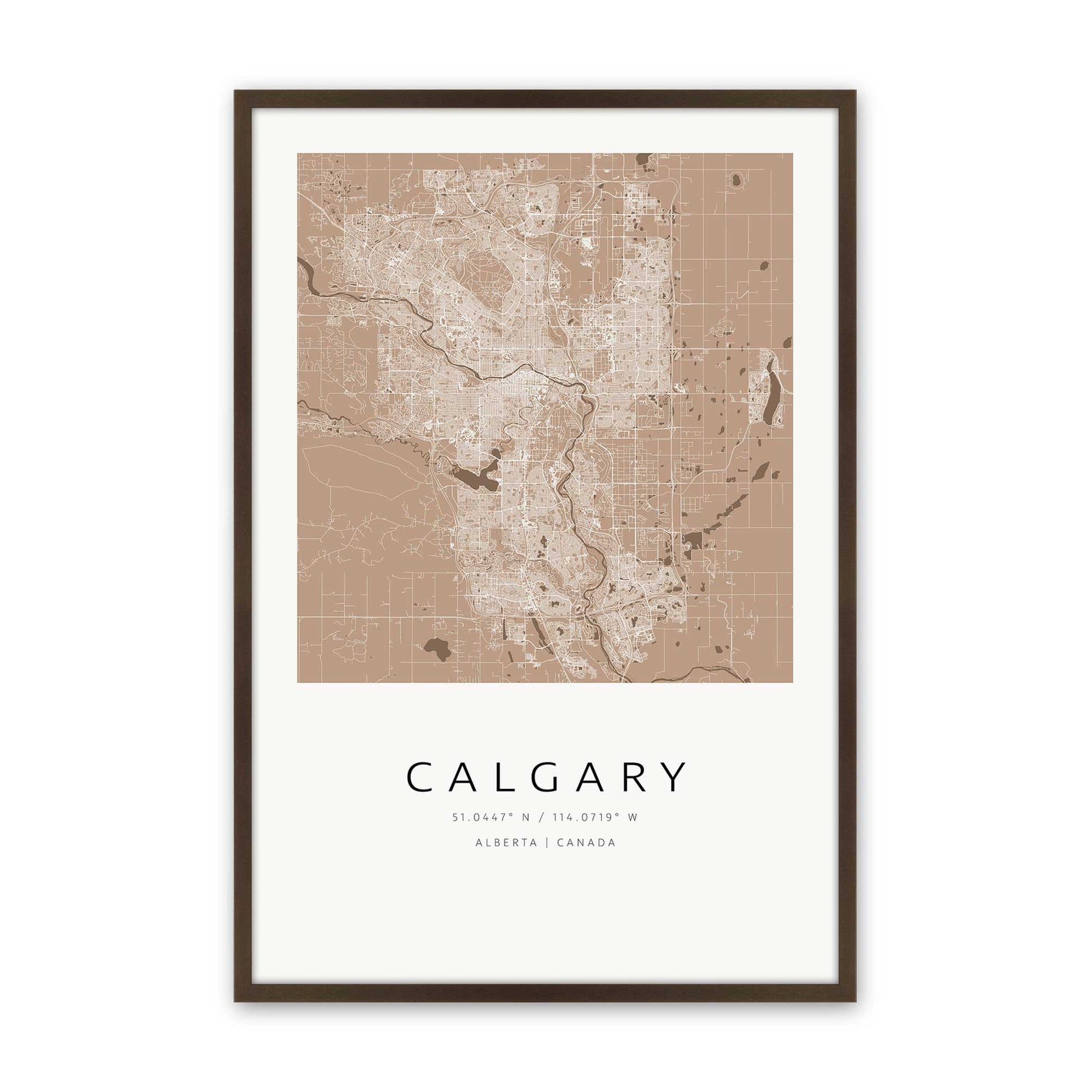 [Color:Brown], Picture of art in a Brown frame