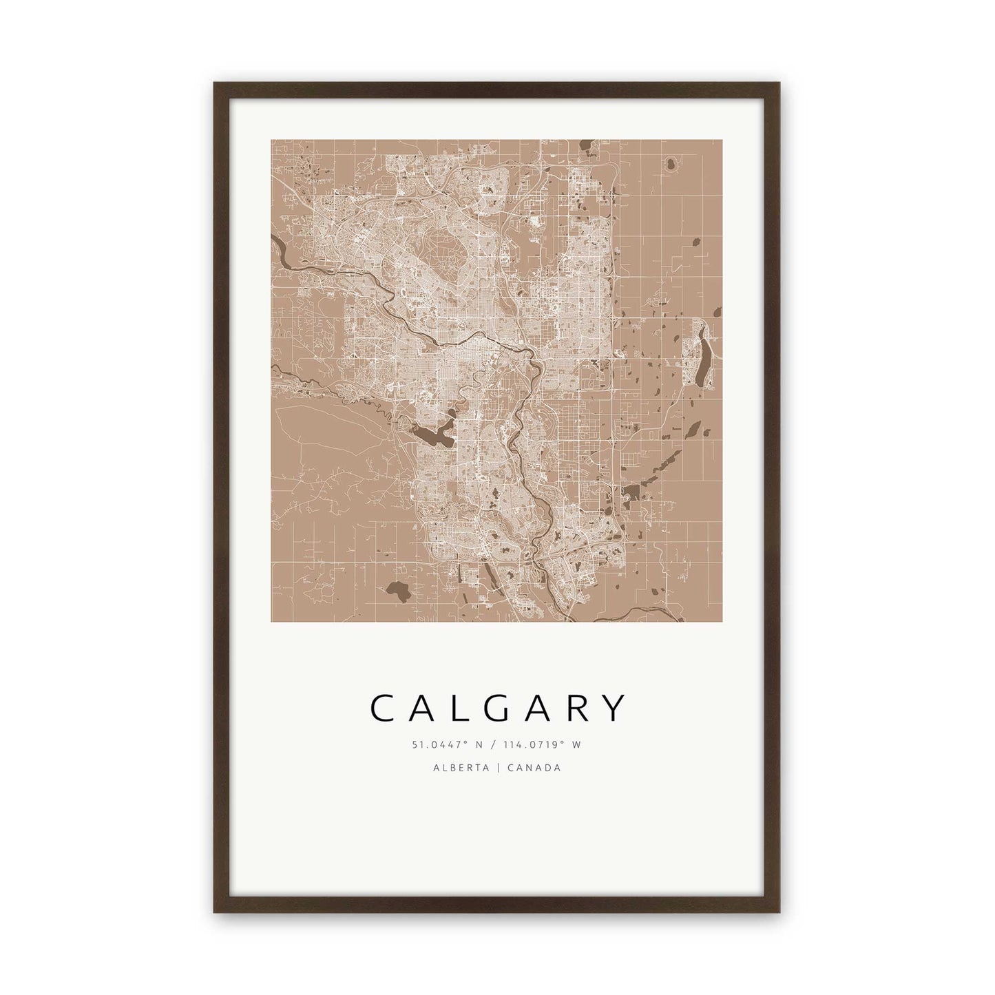 [Color:Belvinder Brown], Picture of art in a Belvinder Brown frame