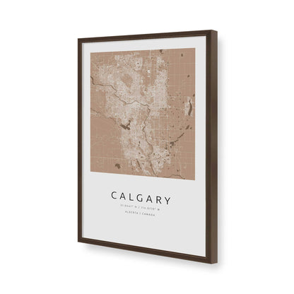 [Color:Brown], Picture of art in a Brown frame of the corner