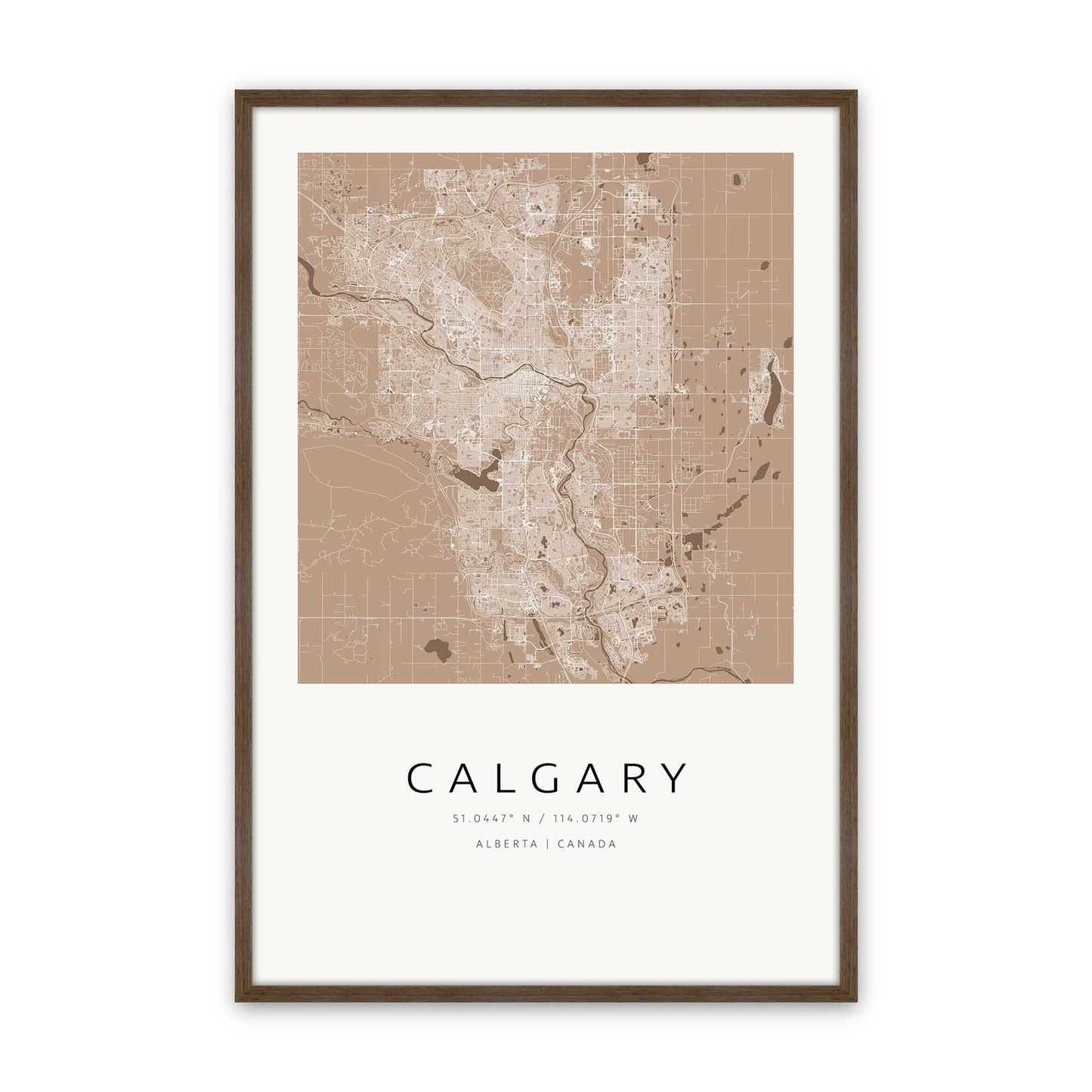 [Color:Walnut], Picture of art in a Walnut frame