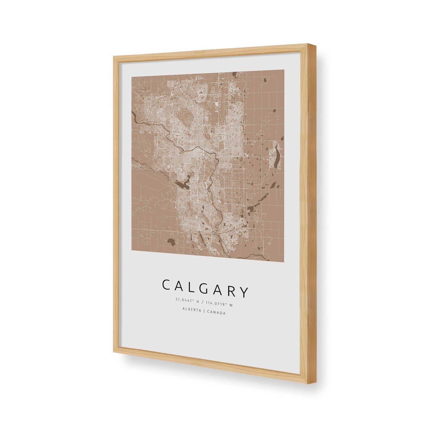 [Color:American Maple], Picture of art in a American Maple frame of the corner