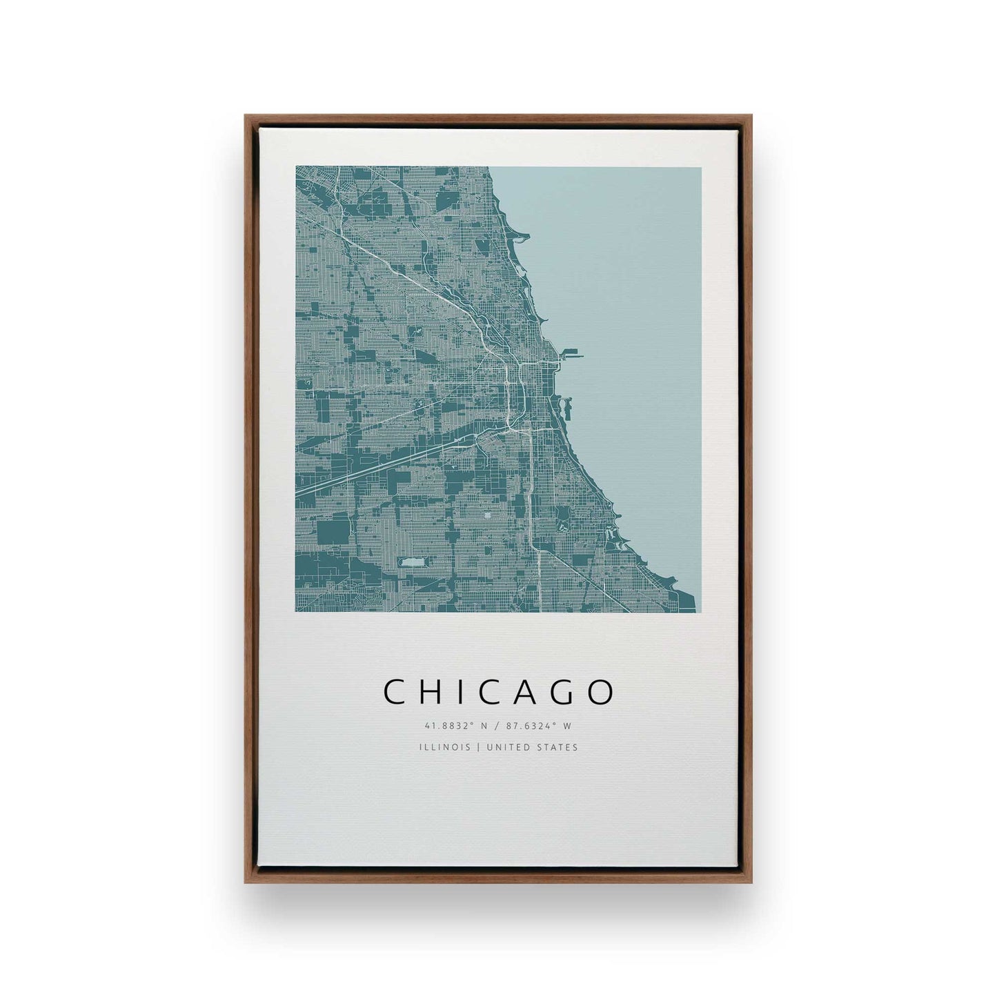 [Color:Walnut], Picture of art in a Walnut frame