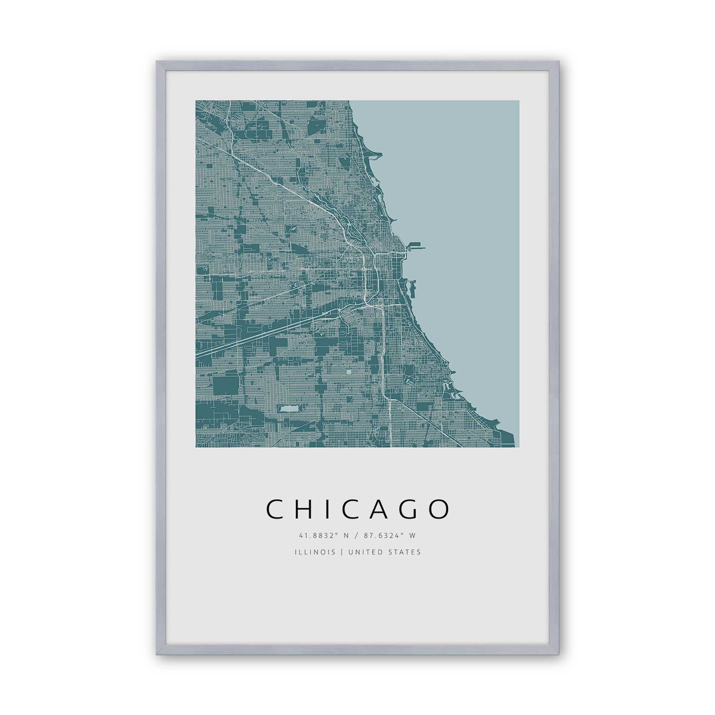 [Color:Polished Chrome], Picture of art in a Polished Chrome frame
