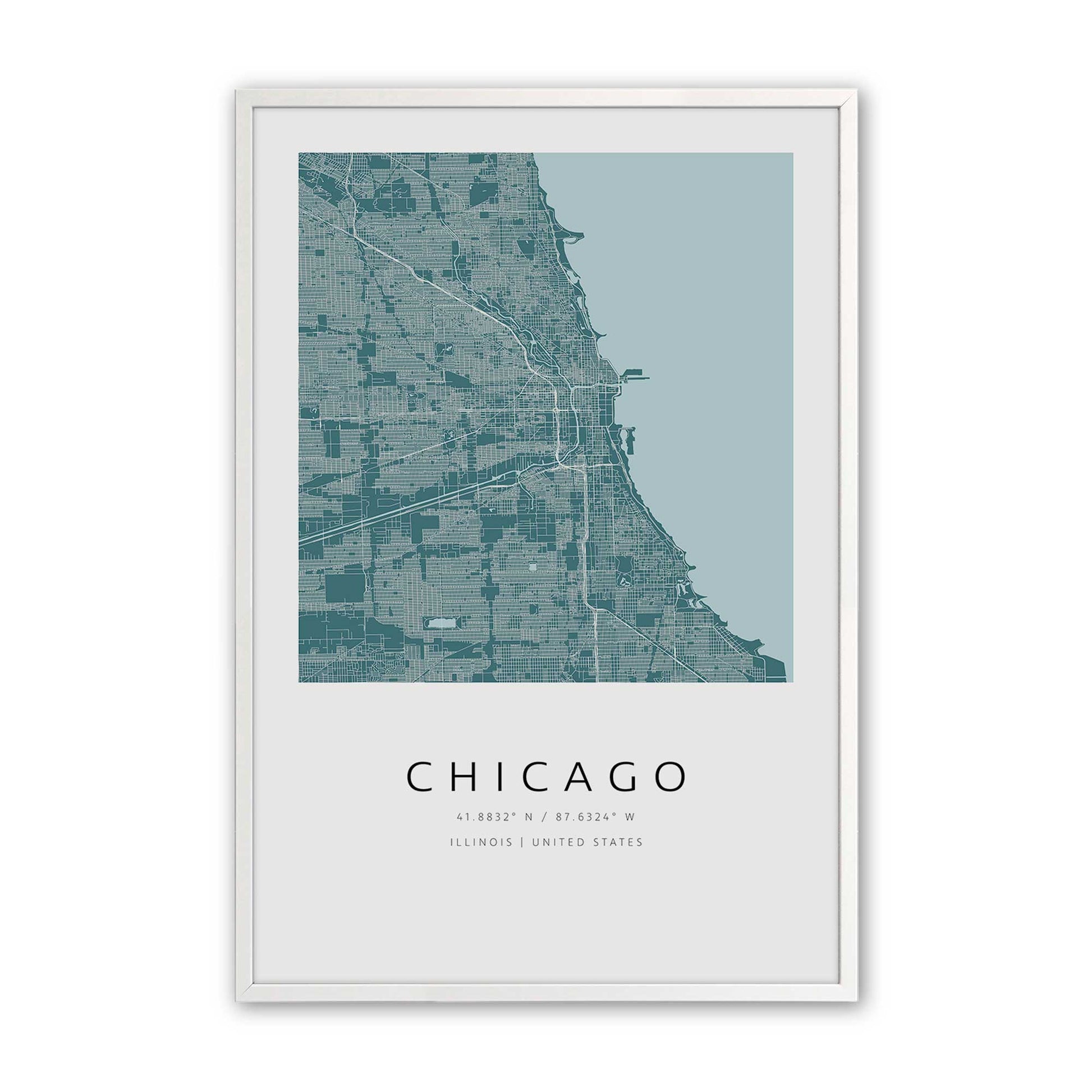 [Color:Opaque White], Picture of art in an Opaque White frame