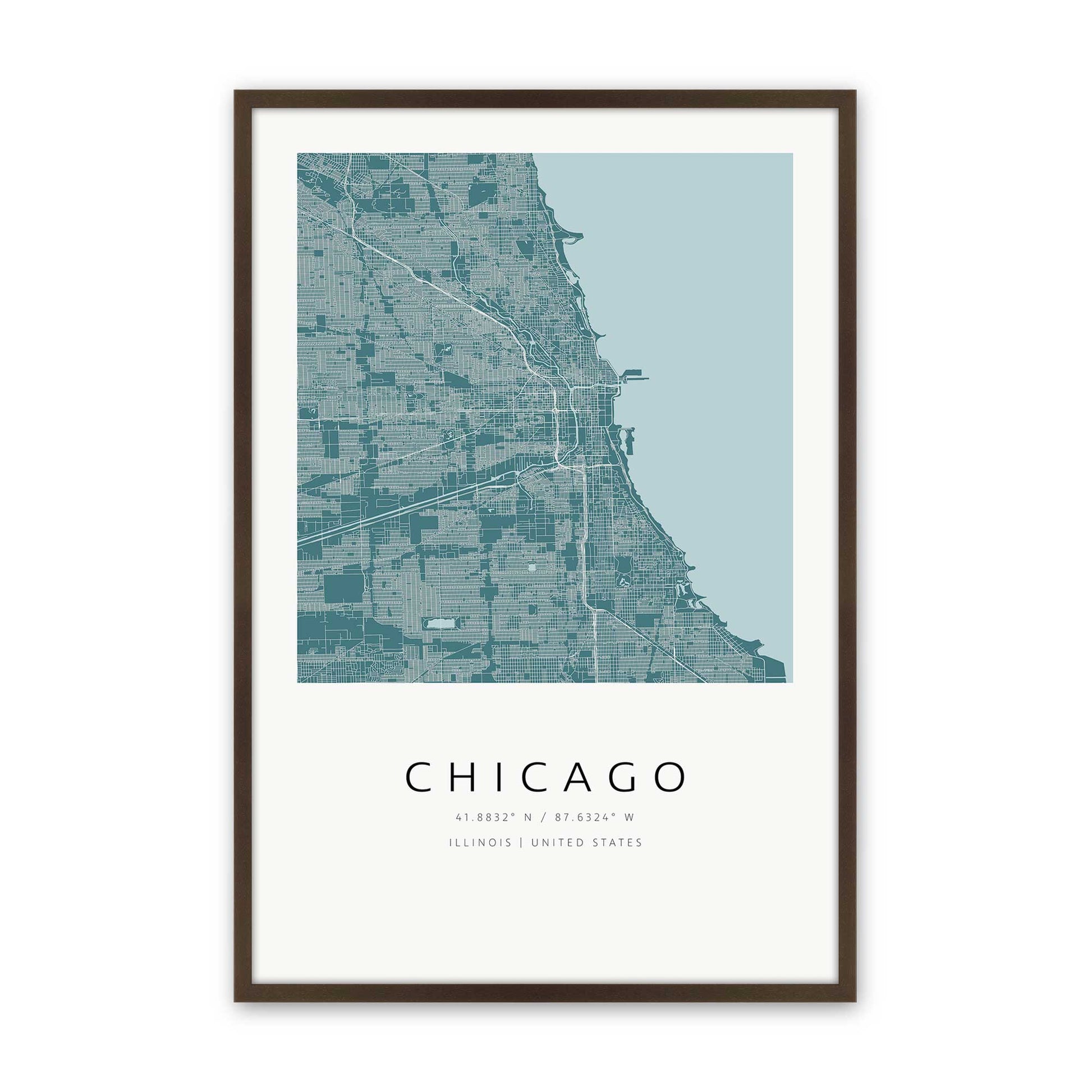 [Color:Brown], Picture of art in a Brown frame