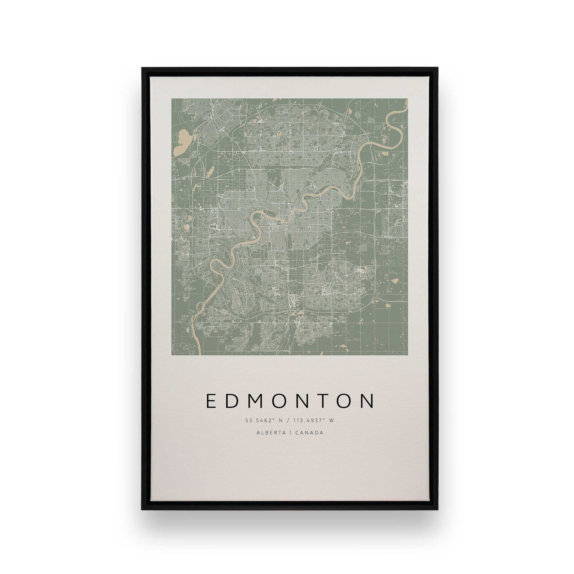 [Color:Satin Black], Picture of art in a Satin Black frame