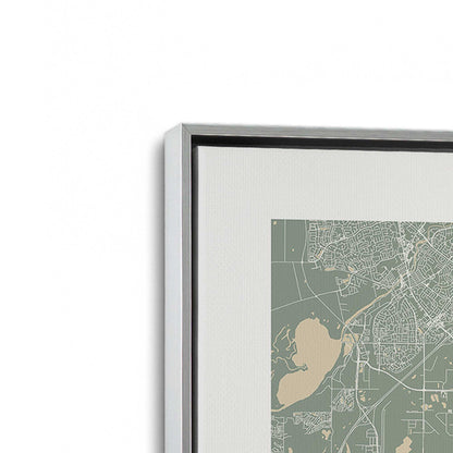 [Color:Polished Chrome], Picture of art in a Polished Chrome frame at an angle