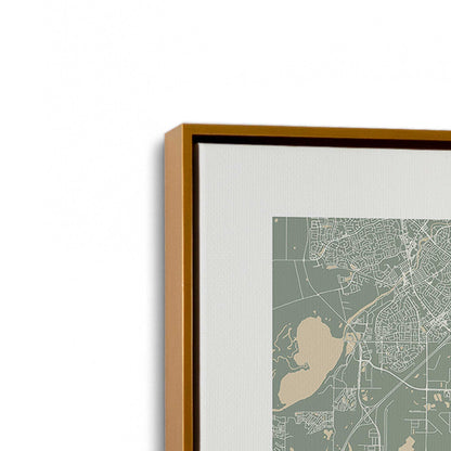 [Color:Polished Gold], Picture of art in a Polished Gold frame at an angle