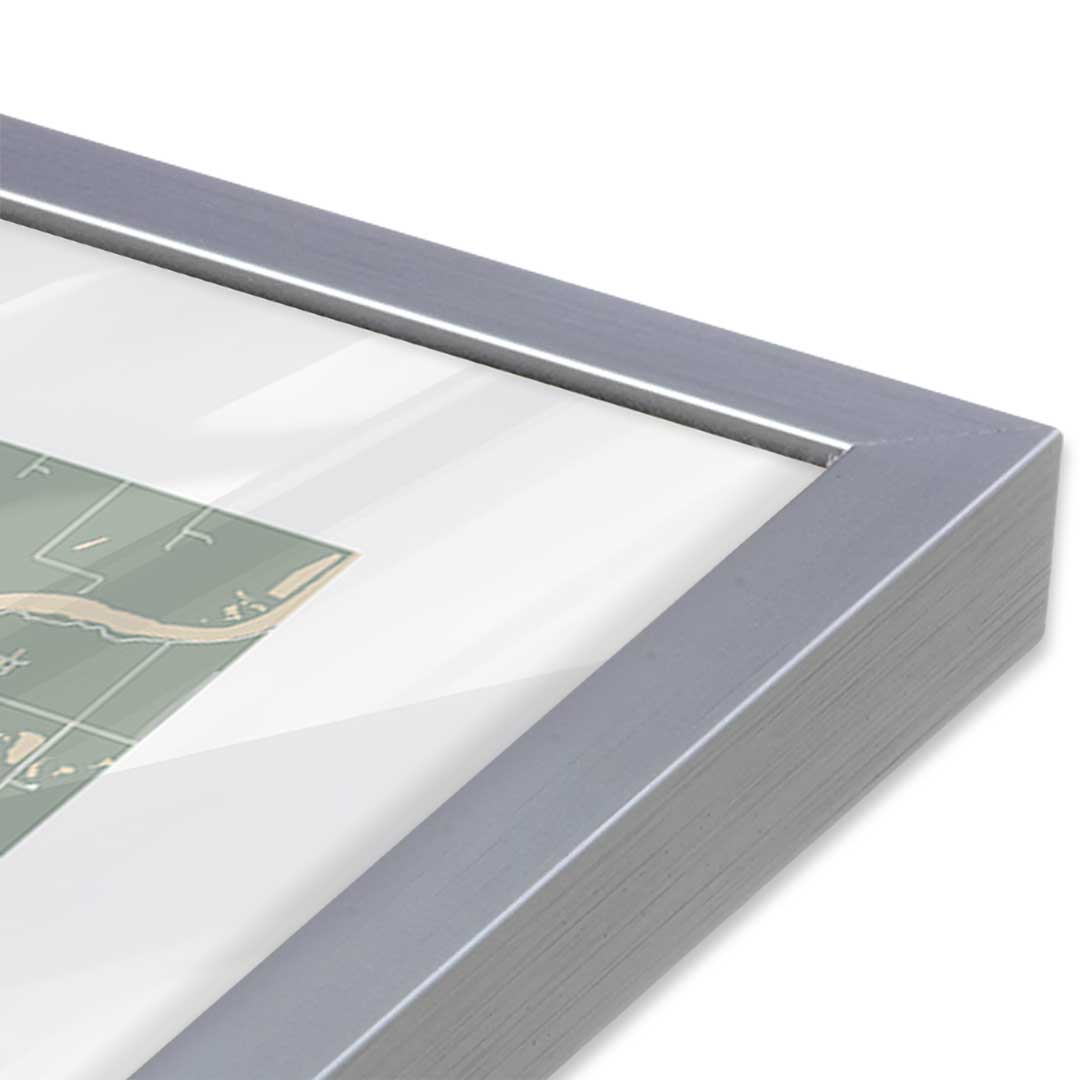 [Color:Polished Chrome], Picture of art in a Polished Chrome frame at an angle