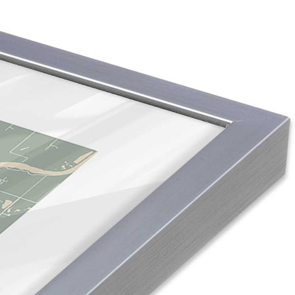 [Color:Polished Chrome], Picture of art in a Polished Chrome frame at an angle
