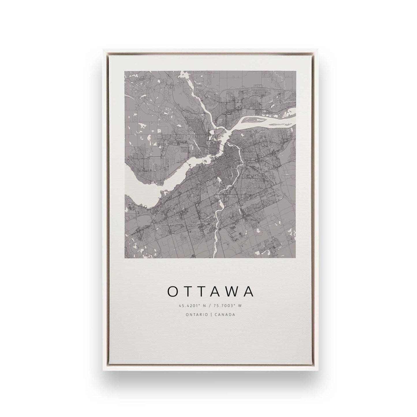 [Color:Opaque White], Picture of art in a White frame