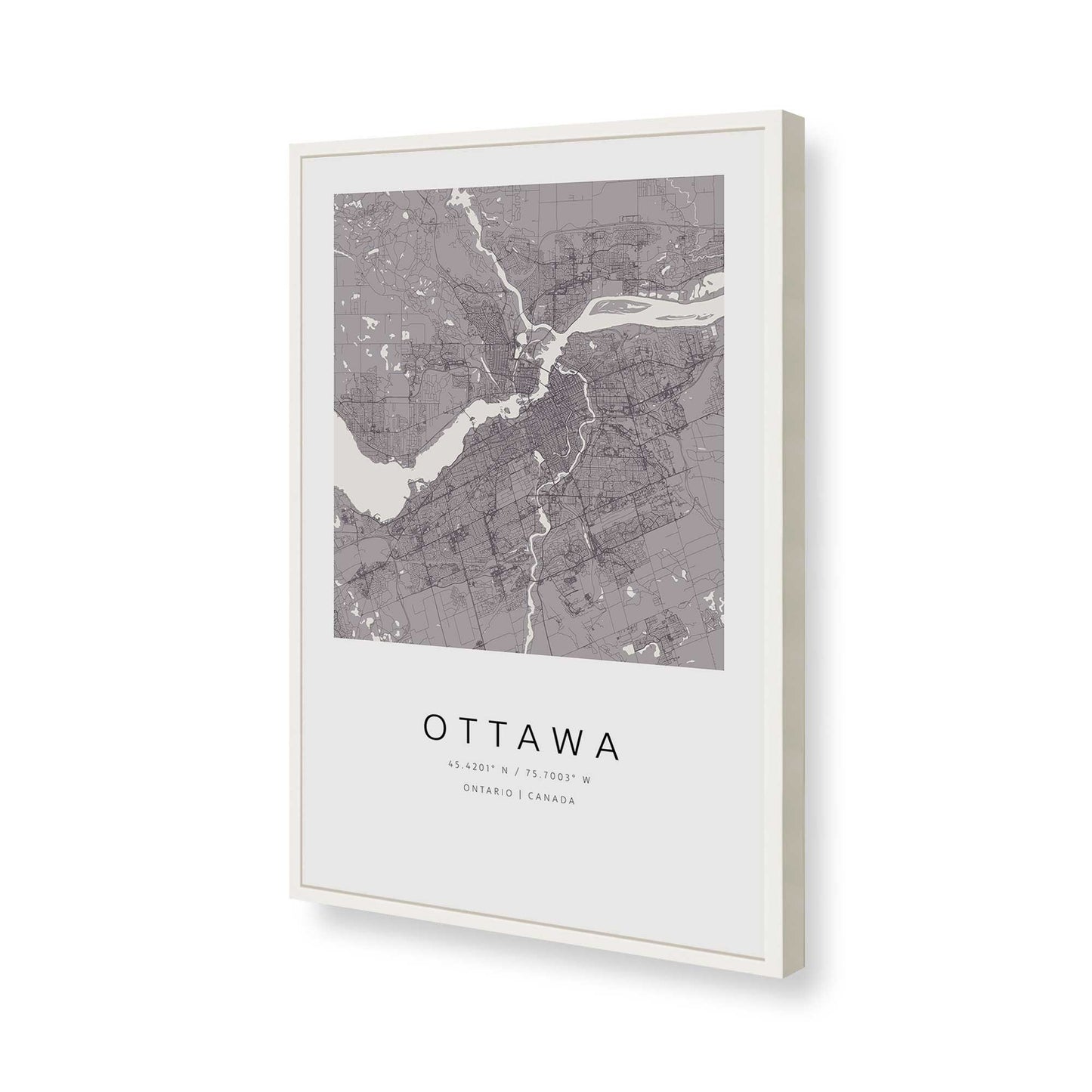 [Color:Opaque White], Picture of art in a Opaque White frame of the corner