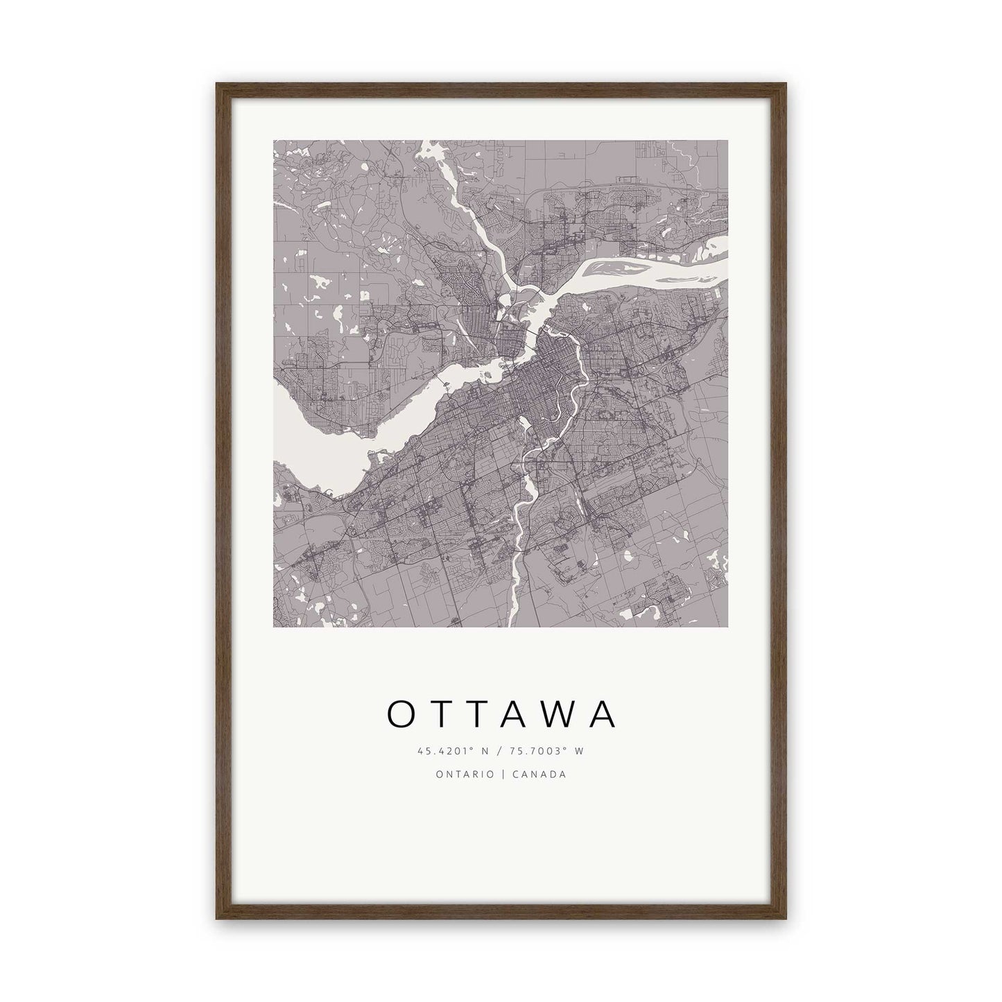 [Color:Walnut], Picture of art in a Walnut frame