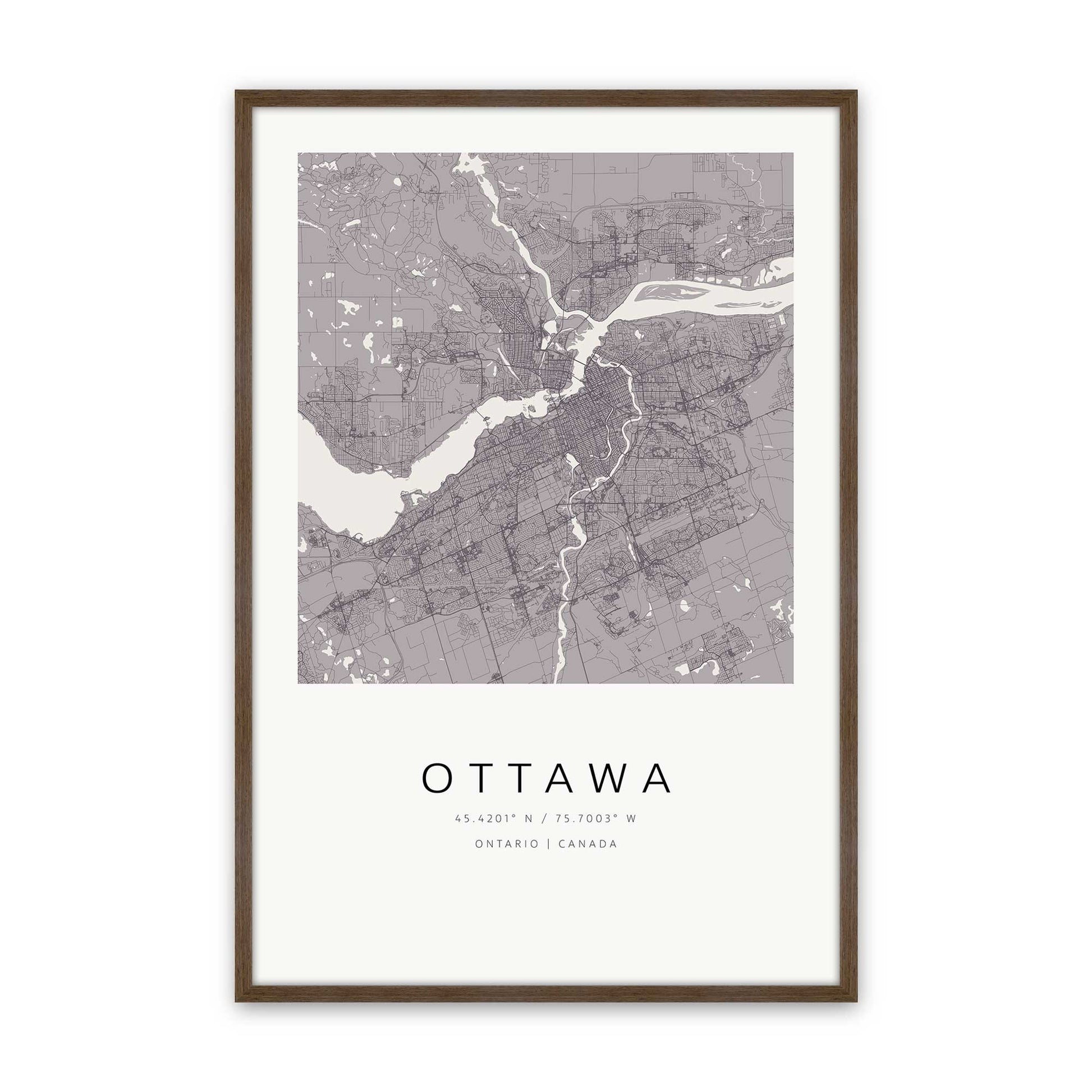 [Color:Walnut], Picture of art in a Walnut frame