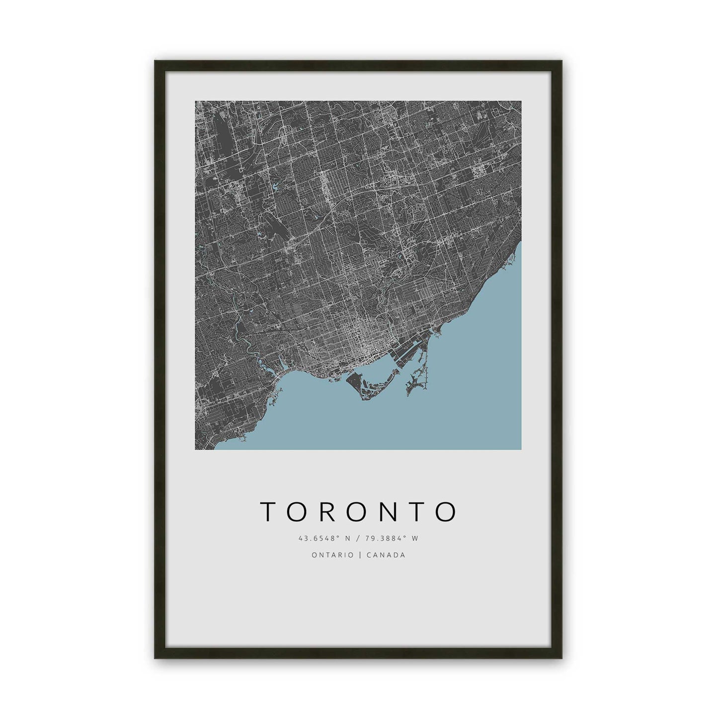 [Color:Satin Black], Picture of art in a Satin Black frame