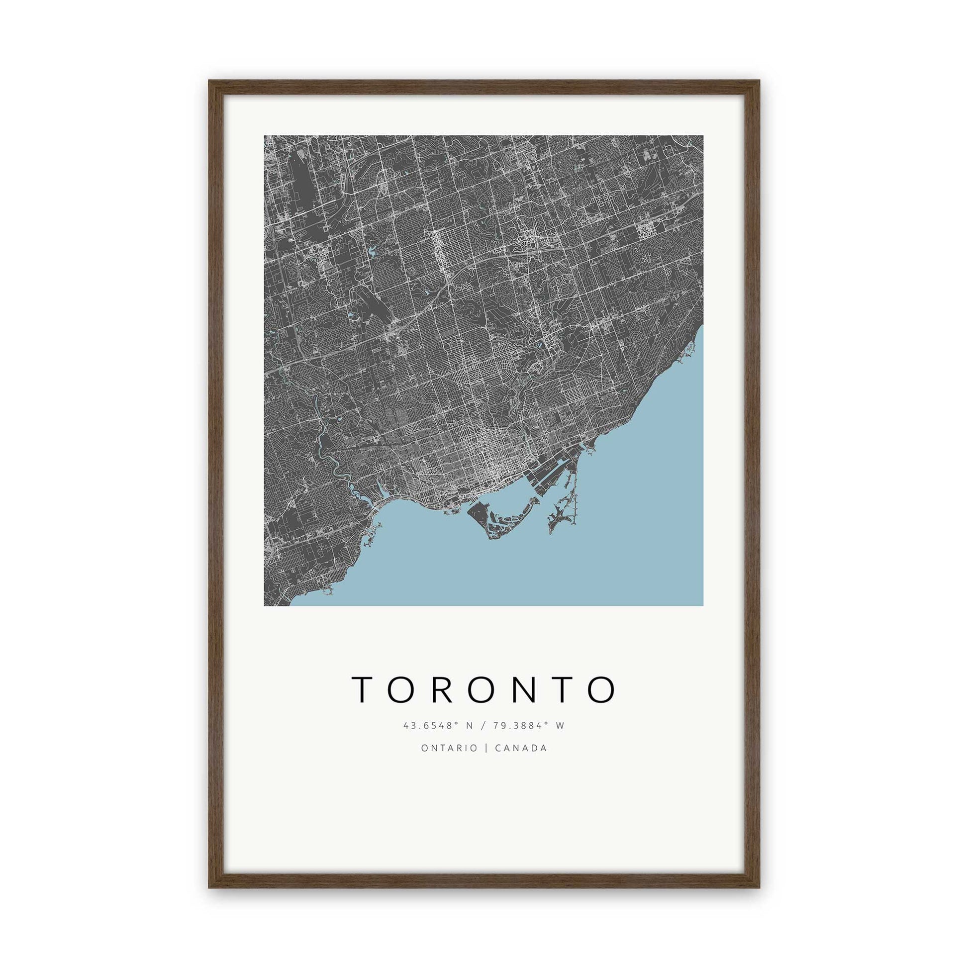[Color:Walnut], Picture of art in a Walnut frame