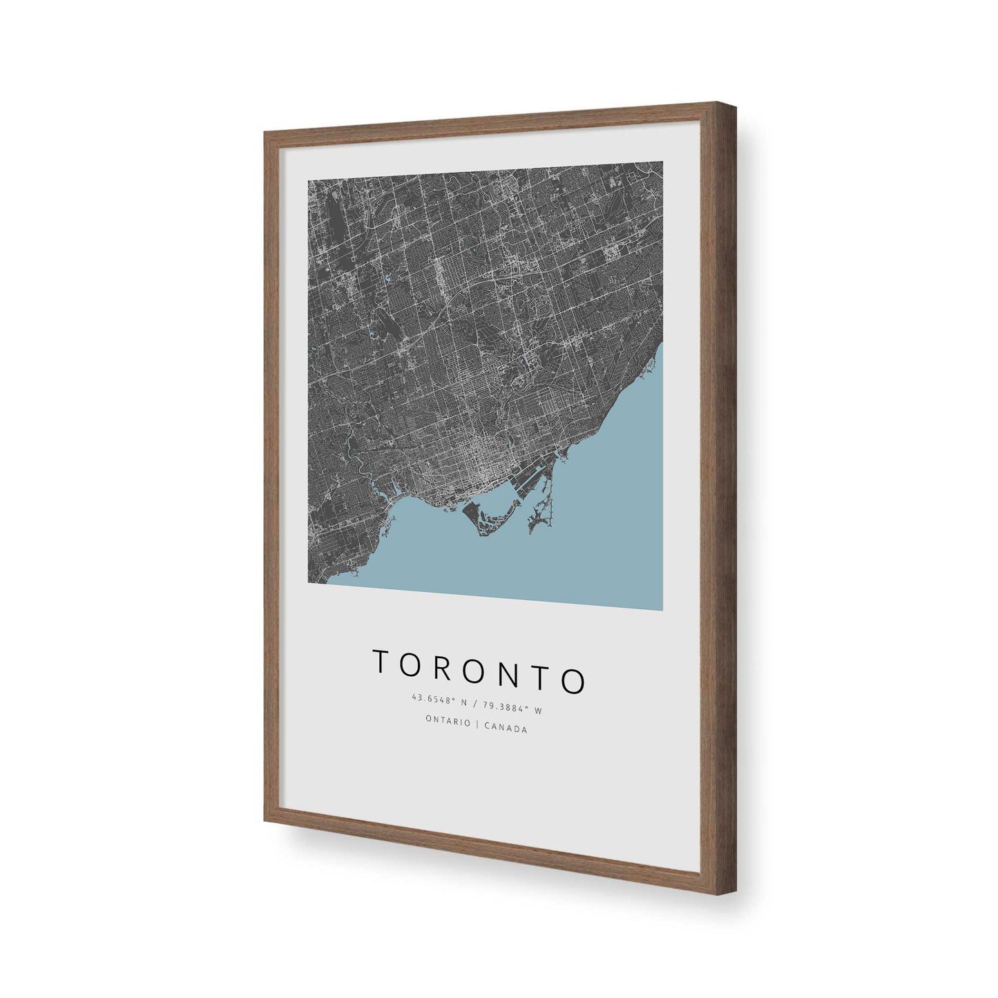 [Color:Walnut], Picture of art in a Walnut frame of the corner