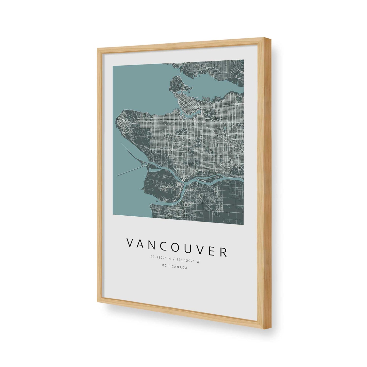 [Color:American Maple], Picture of art in a American Maple frame of the corner
