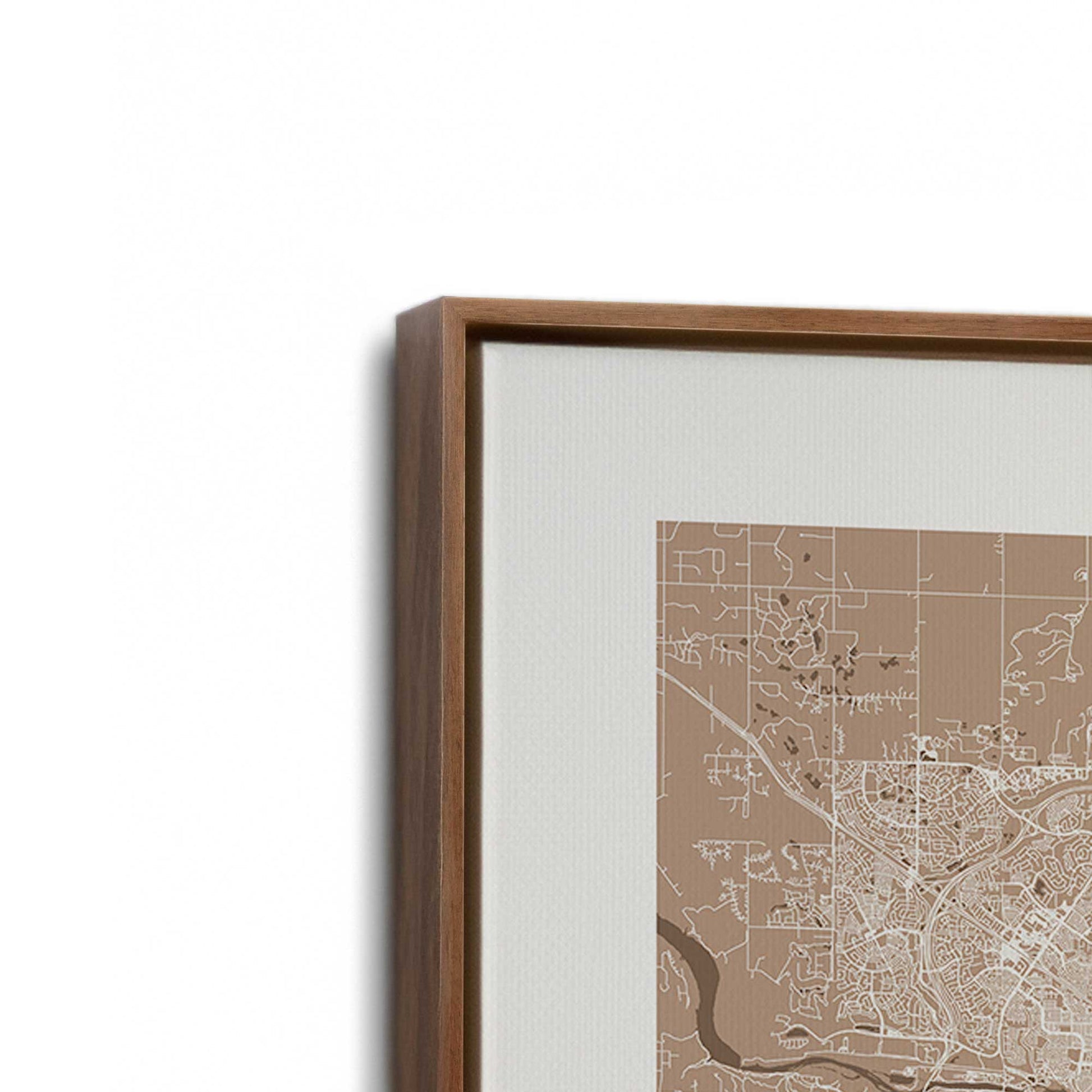 [Color:Walnut], Picture of the corner of the art