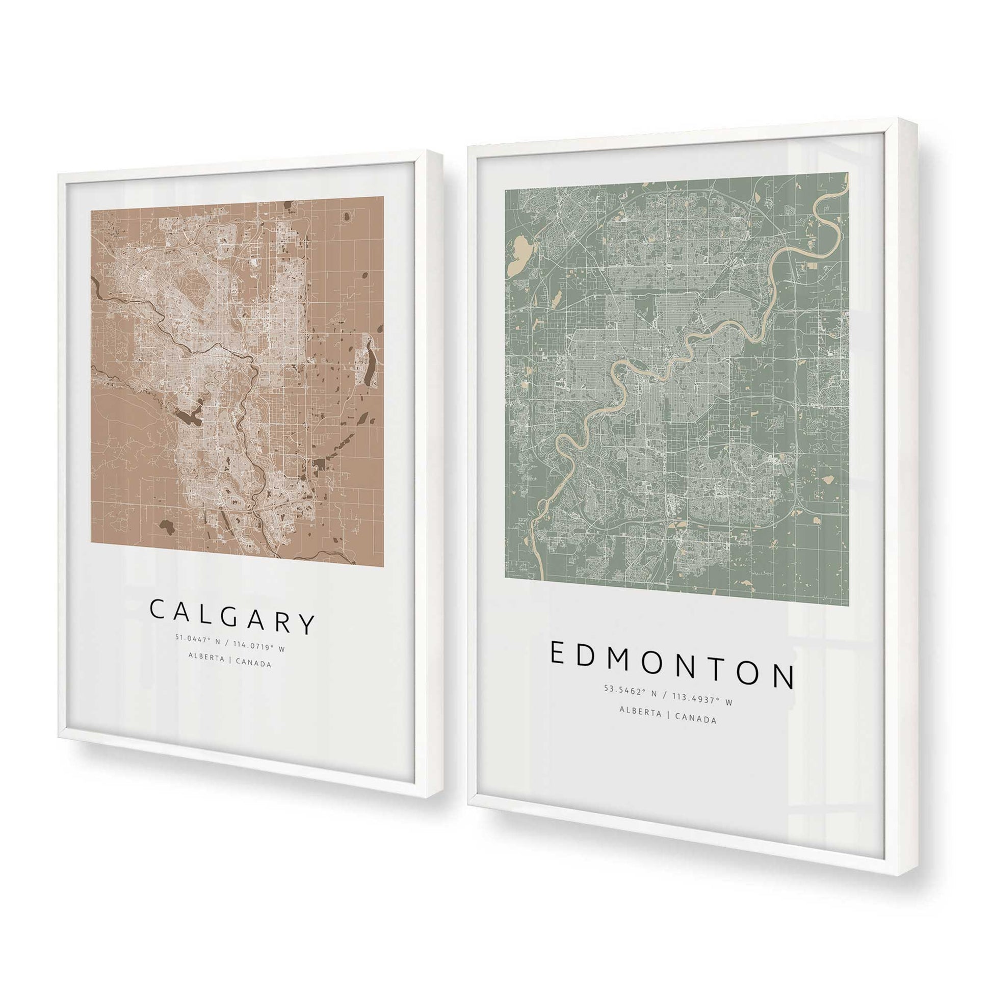 [Color:Opaque White], Picture of art in a Opaque White frame at an angle