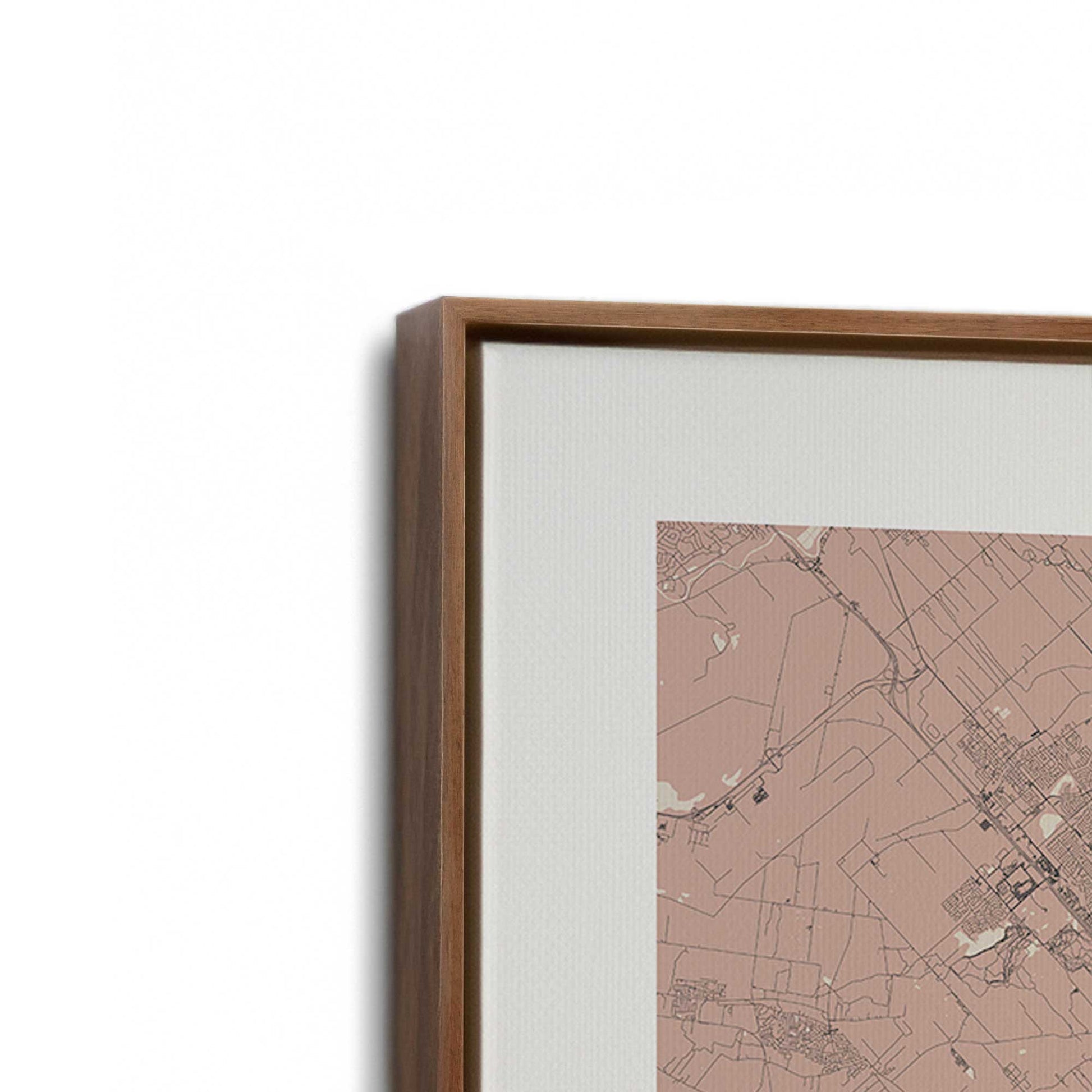 [Color:Walnut], Picture of the corner of the art