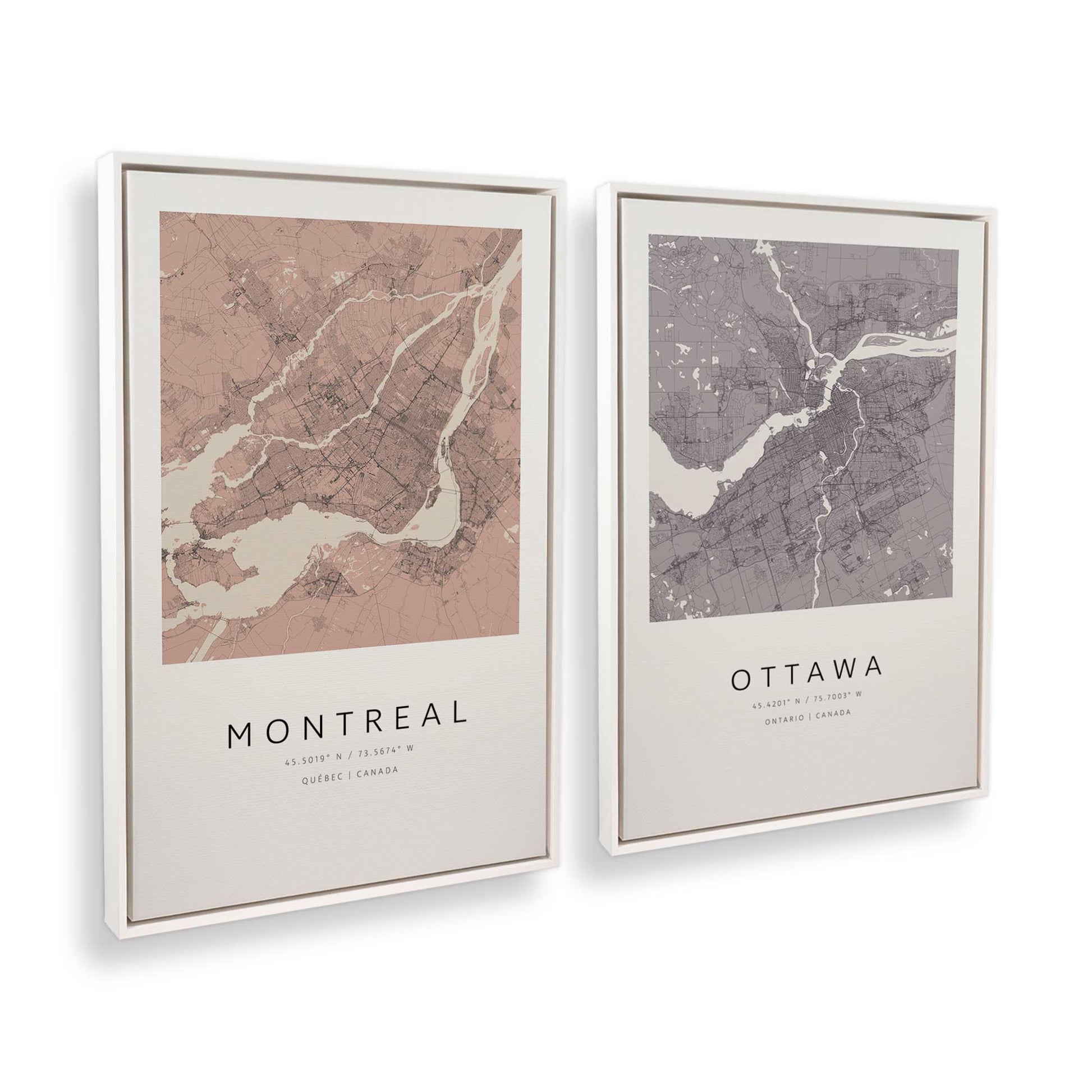 [Color:Opaque White], Picture of art in a White frame at an angle