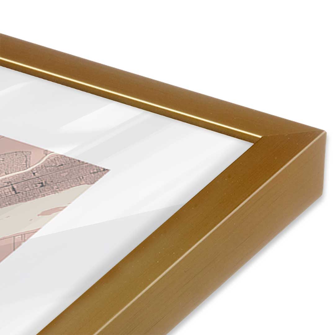 [Color:Polished Gold], Picture of art in a Polished Gold frame of the corner