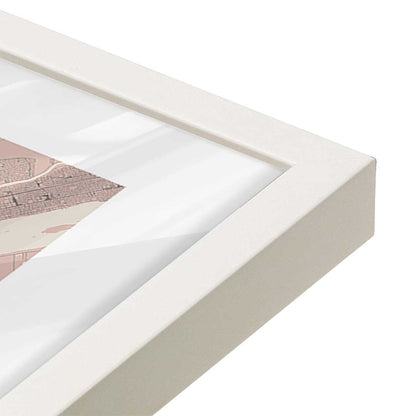 [Color:Opaque White], Picture of art in a Opaque White frame of the corner