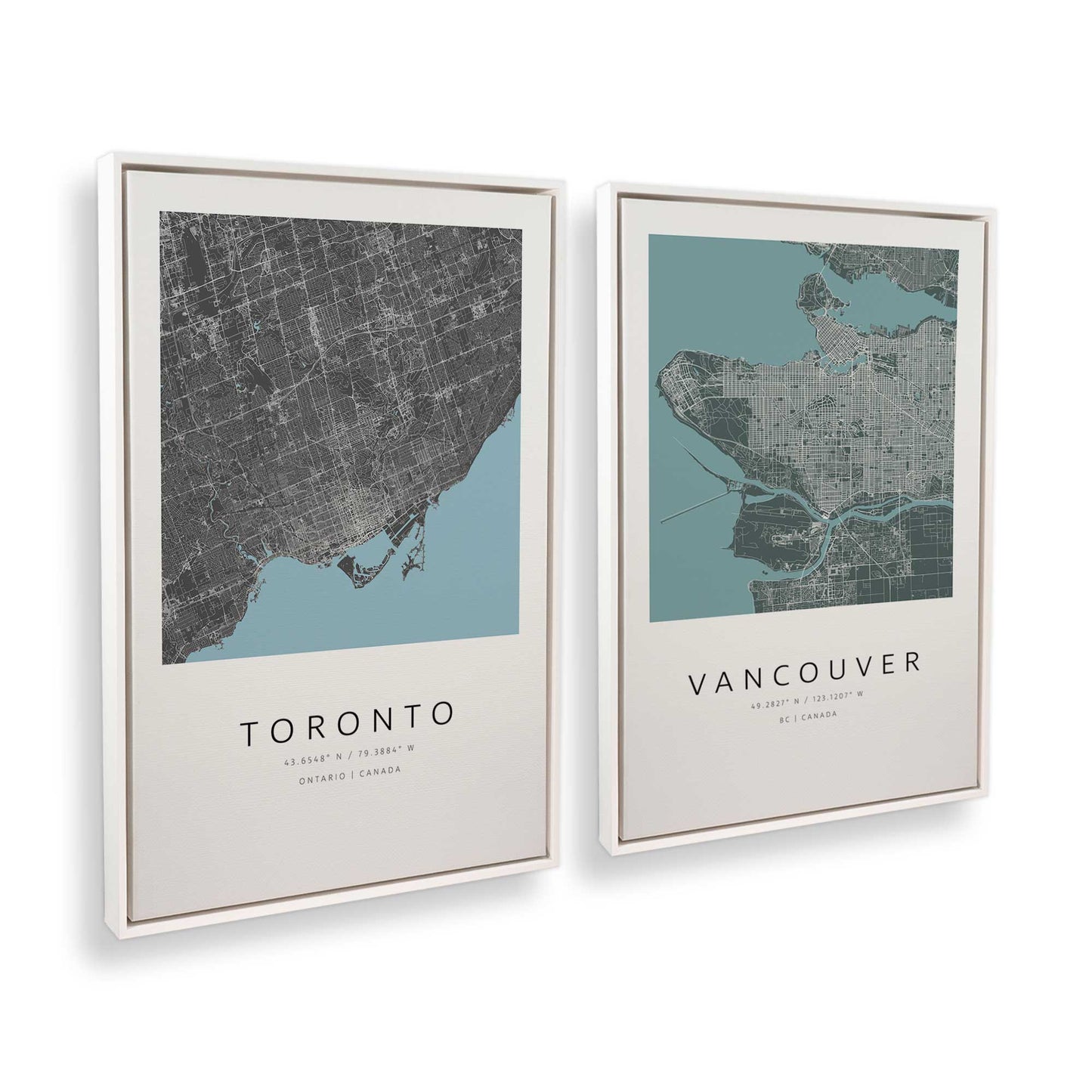 [Color:Opaque White], Picture of art in a White frame at an angle