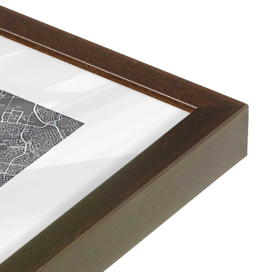 [Color:Belvinder Brown], Picture of art in a Belvinder Brown frame of the corner