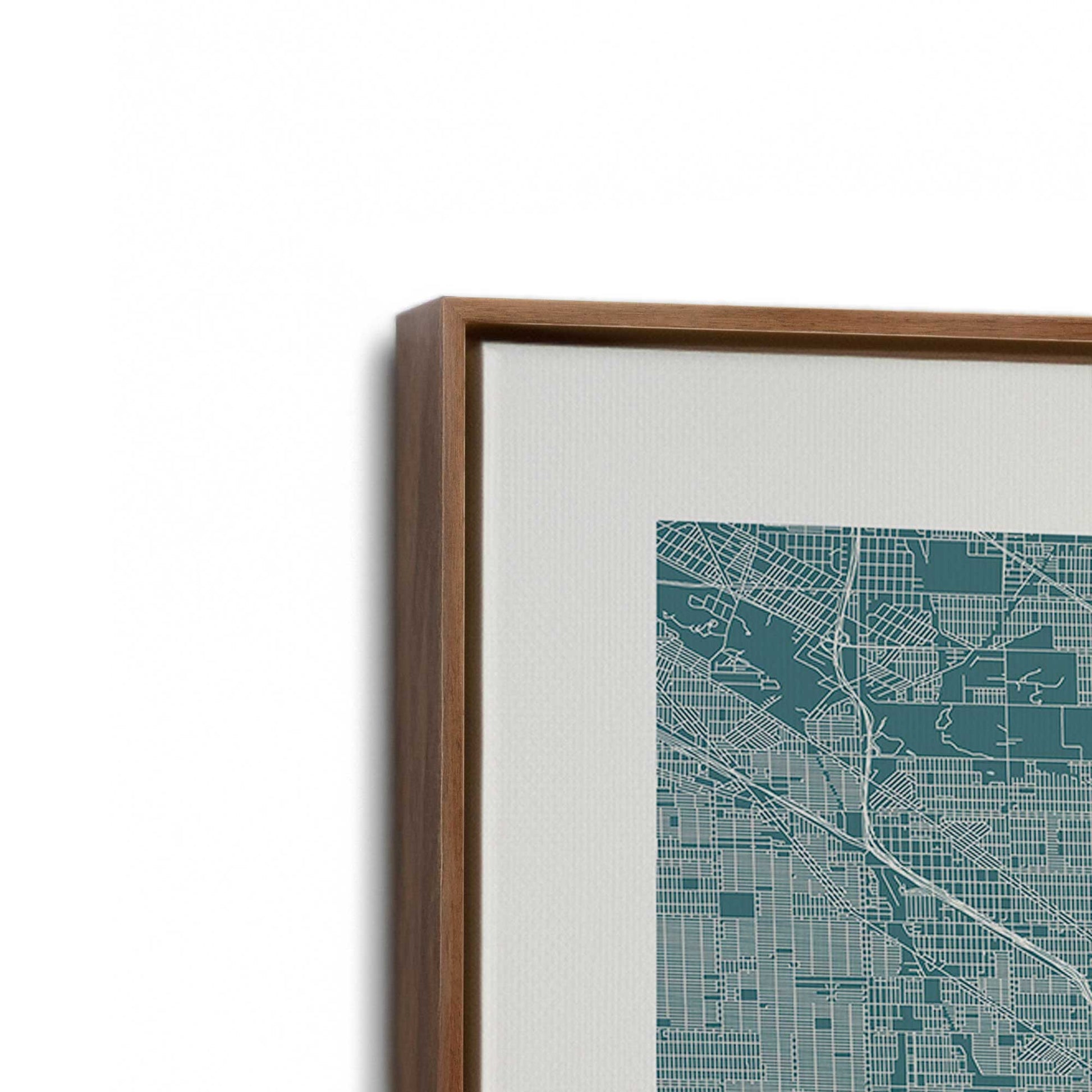 [Color:Walnut], Picture of the corner of the art