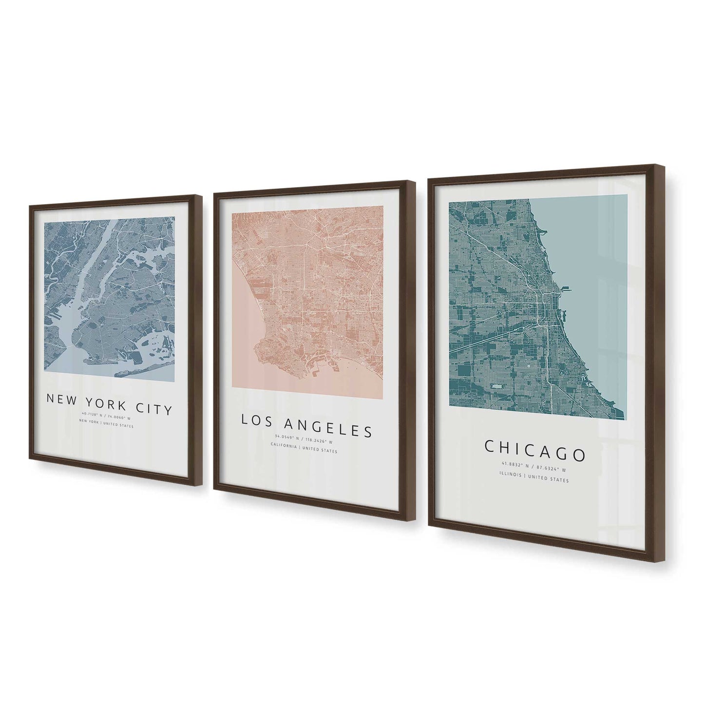 [Color:Belvinder Brown], Picture of art in a Belvinder Brown frame at an angle