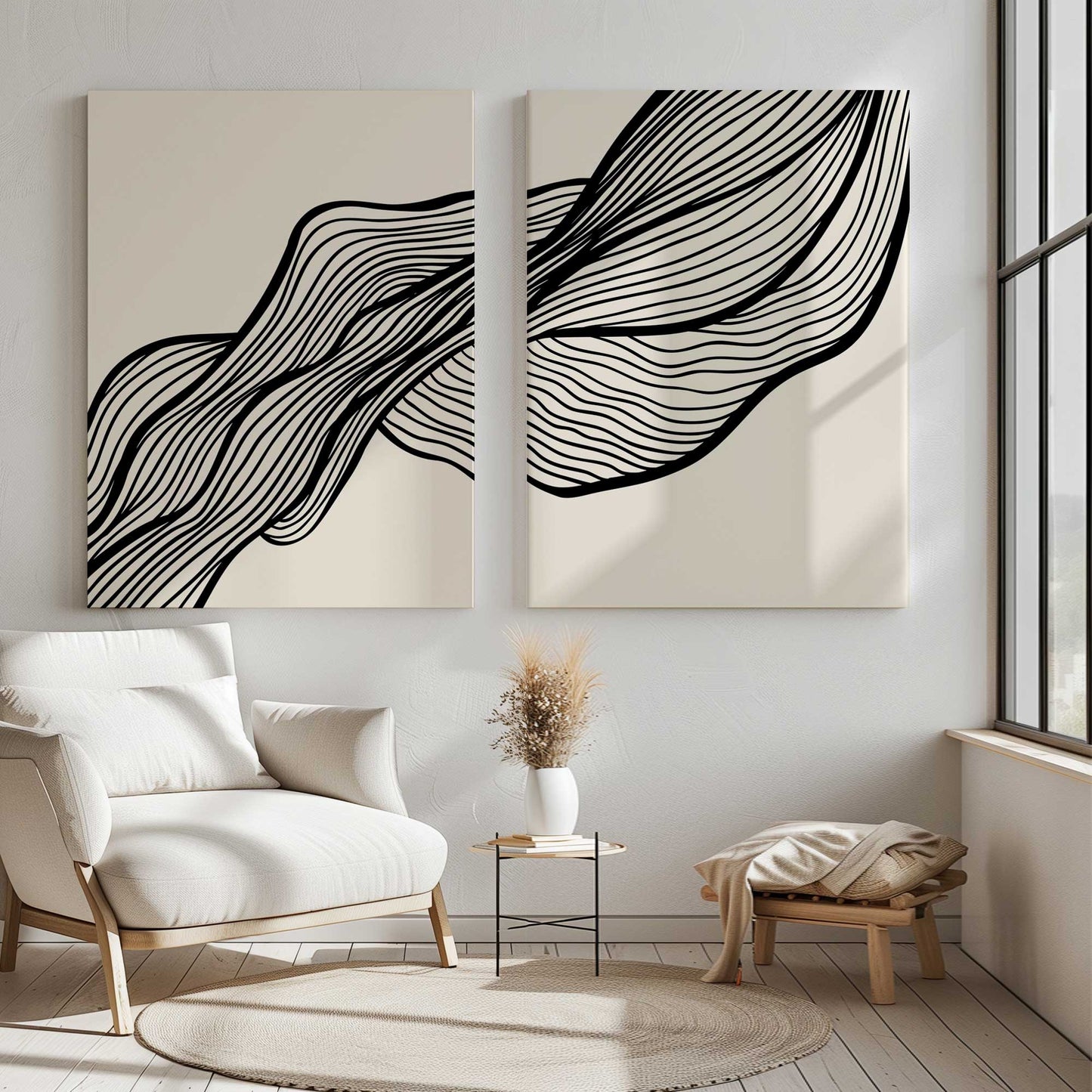 [Color:Stretched Canvas], Picture of art in a room