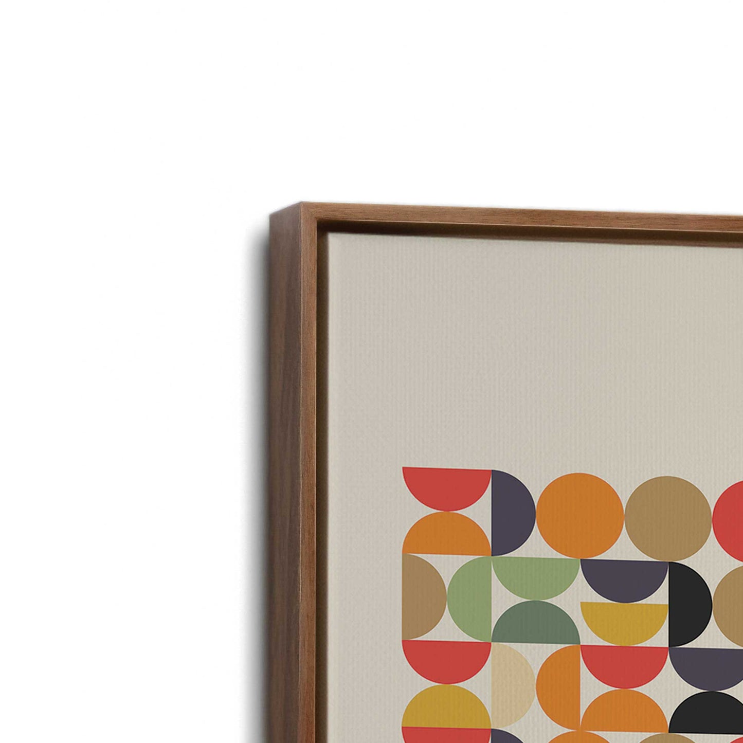 [Color:Walnut], Picture of art in a Walnut frame at an angle