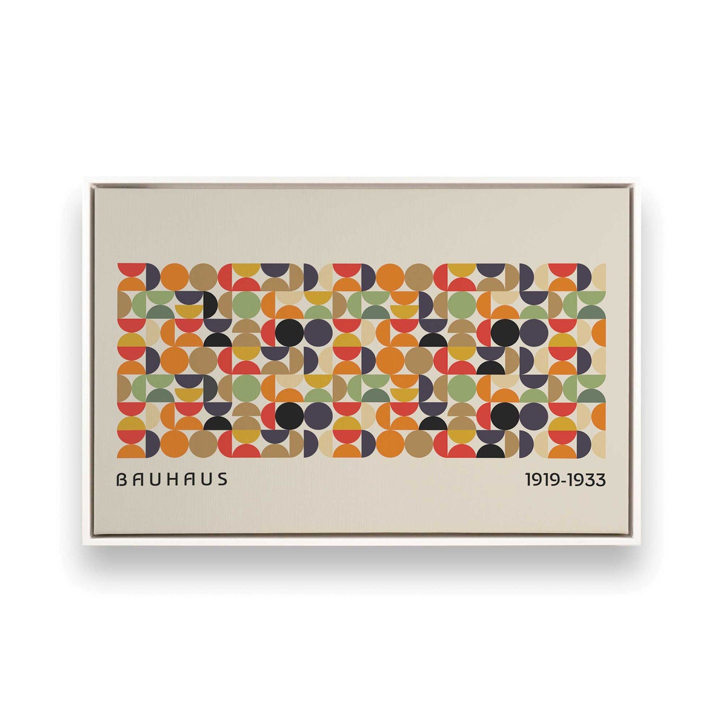 [Color:Opaque White], Picture of art in a White frame