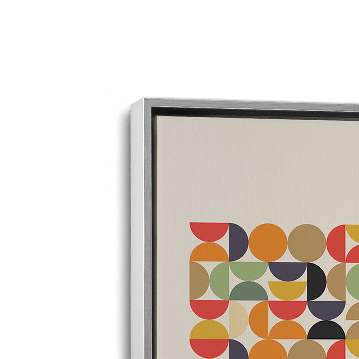[Color:Polished Chrome], Picture of art in a Polished Chrome frame at an angle