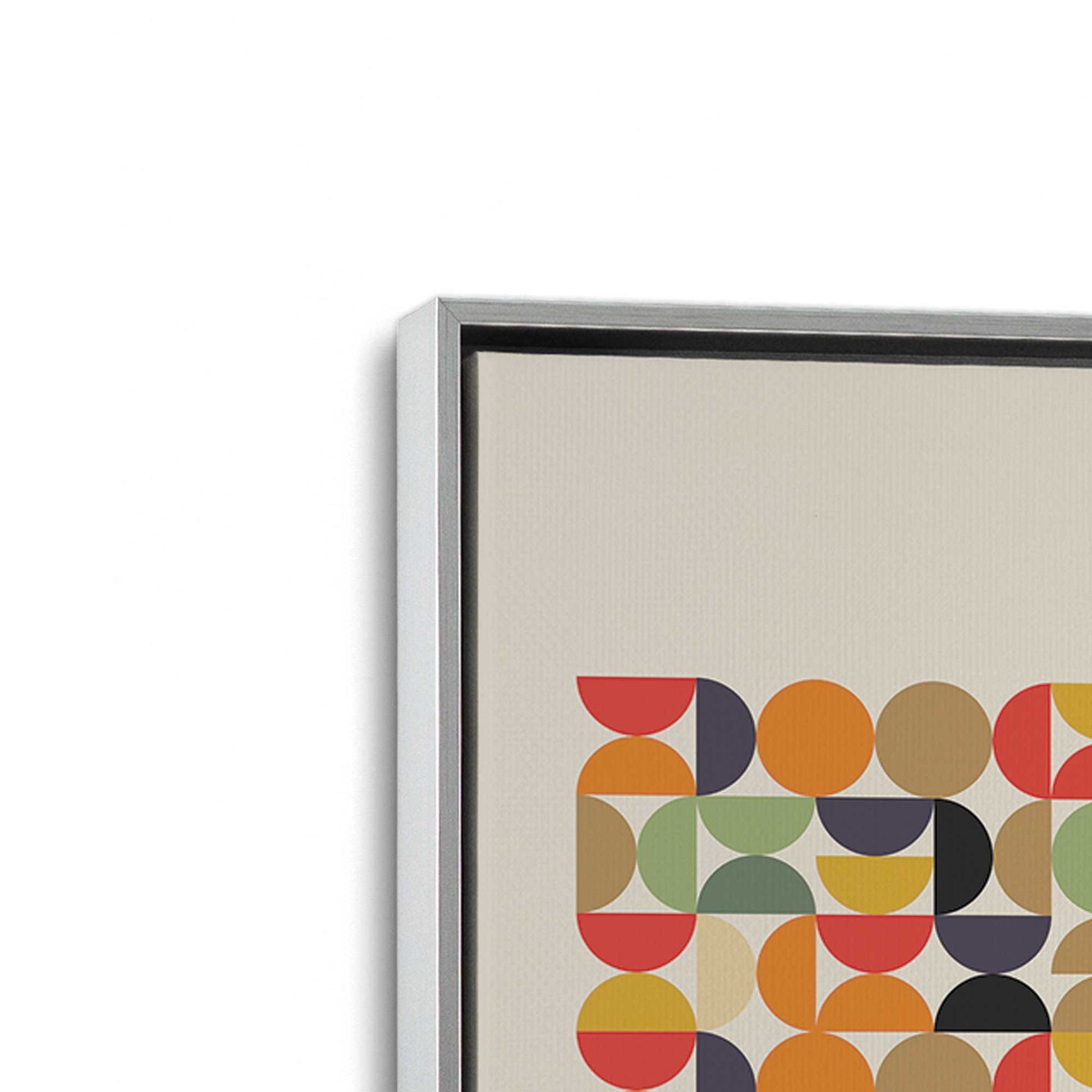 [Color:Polished Chrome], Picture of art in a Polished Chrome frame at an angle