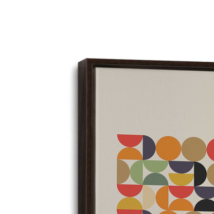 [Color:Espresso], Picture of art in a Espresso frame at an angle