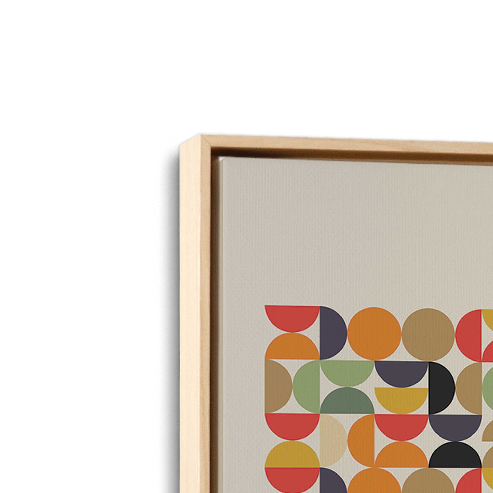 [Color:American Maple], Picture of art in a American Maple frame at an angle