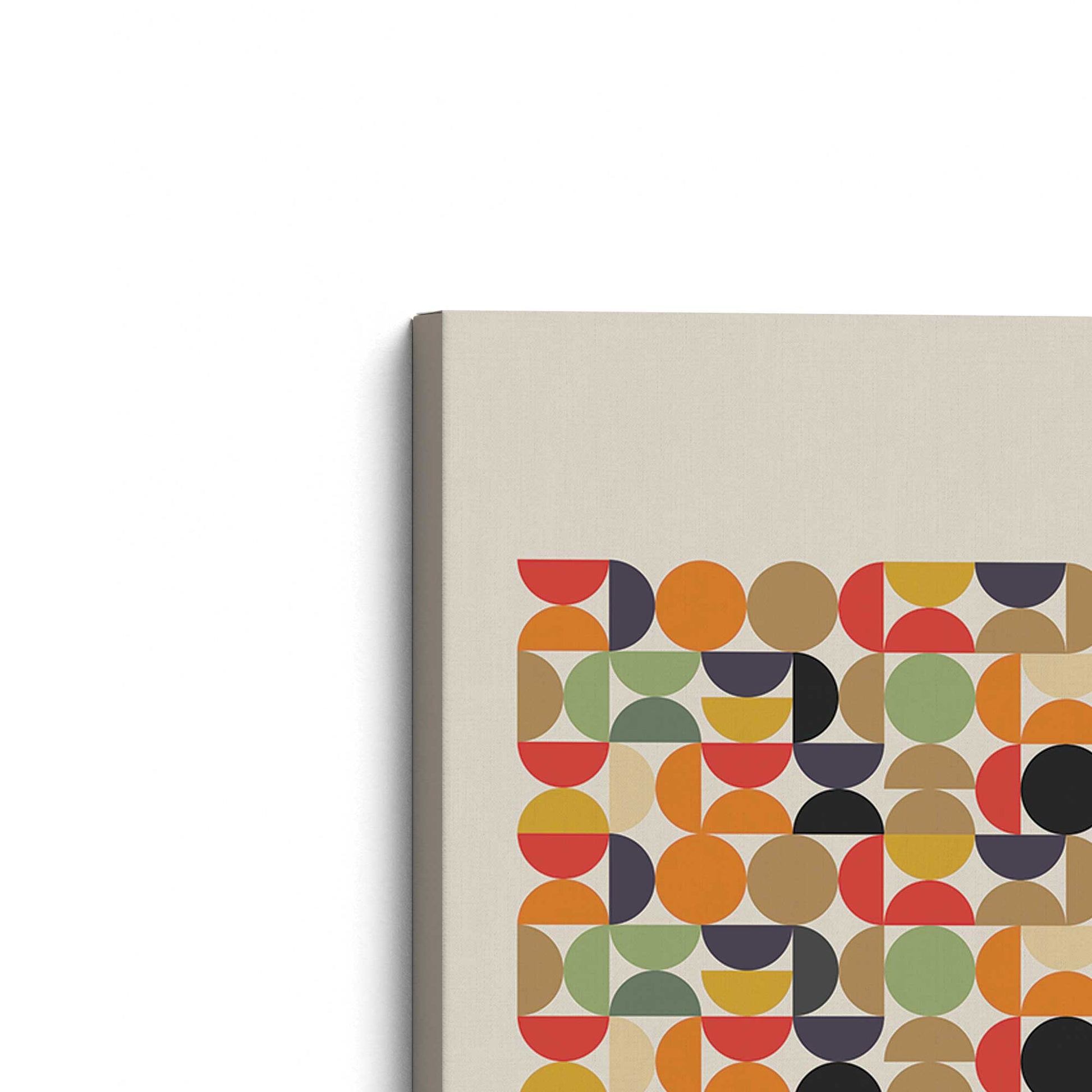 [Color:Stretched Canvas], Picture of the corner of the art