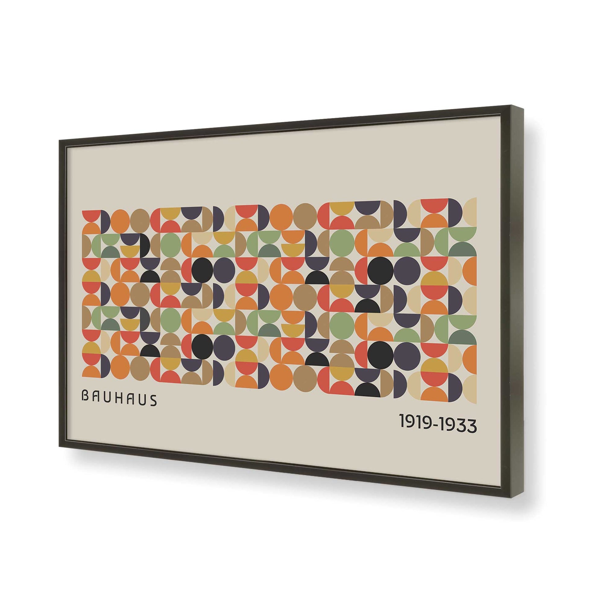 [Color:Satin Black], Picture of art in a Satin Black frame of the corner