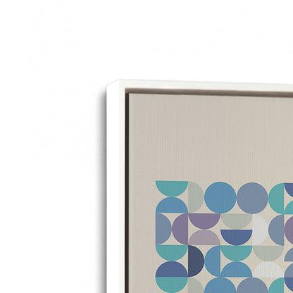 [Color:Opaque White], Picture of art in a White frame at an angle