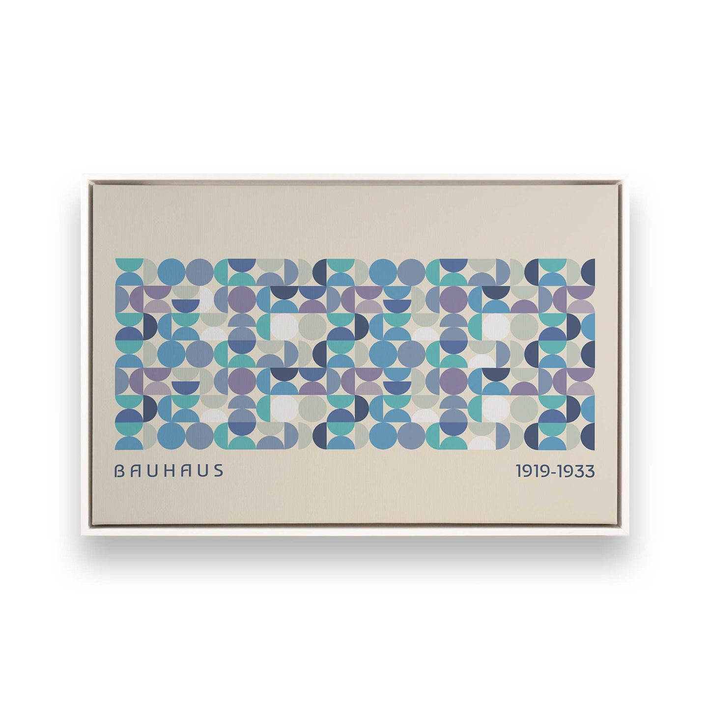 [Color:Opaque White], Picture of art in a White frame