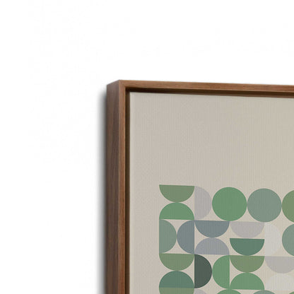 [Color:Walnut], Picture of art in a Walnut frame at an angle