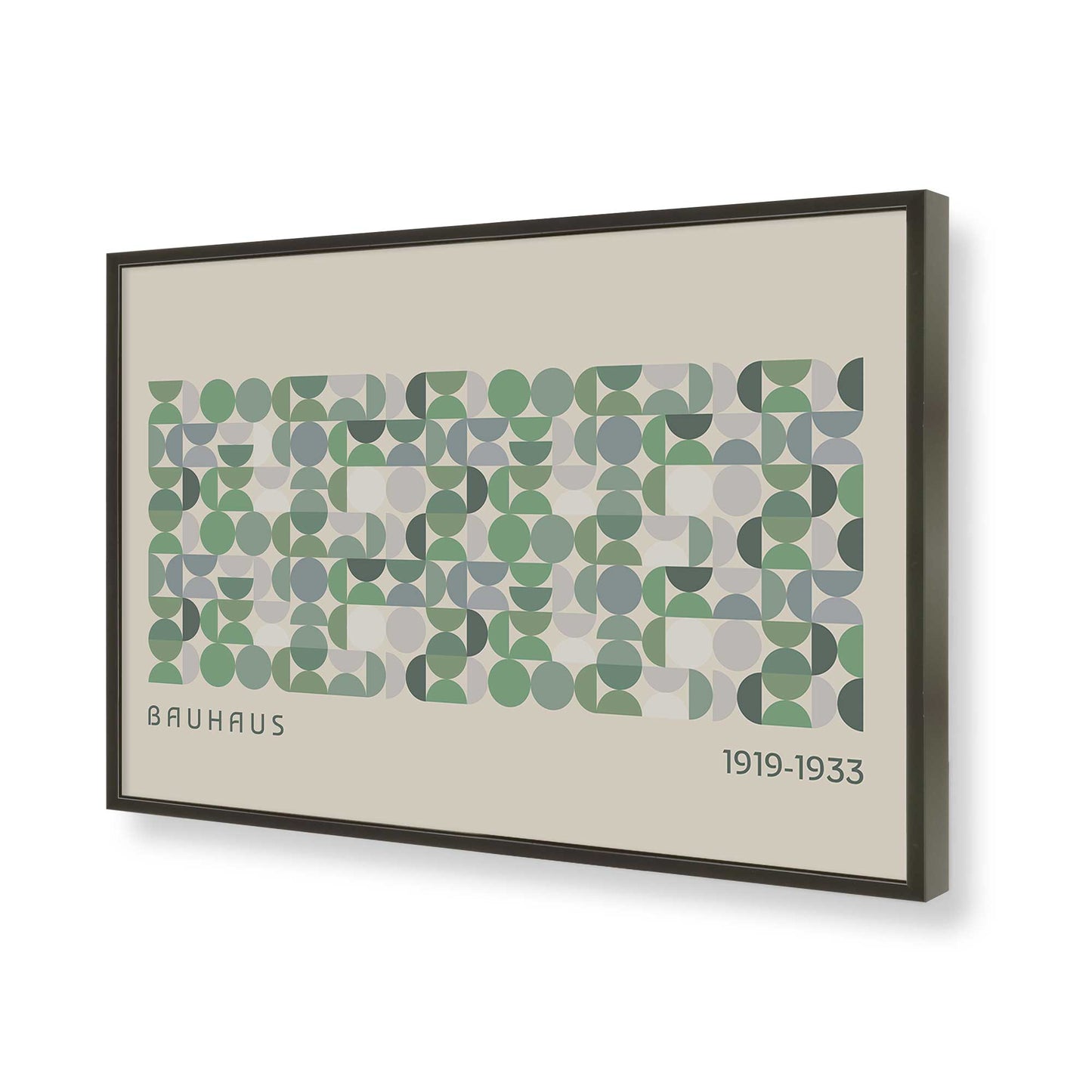 [Color:Satin Black], Picture of art in a Satin Black frame of the corner