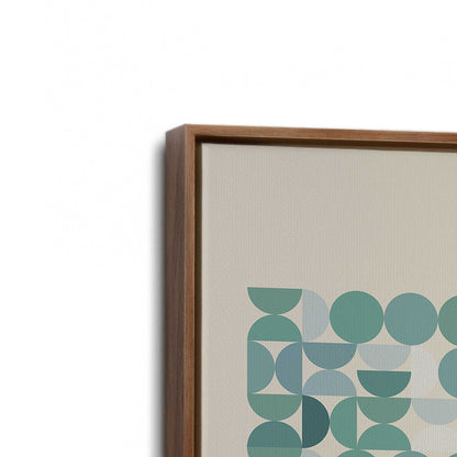 [Color:Walnut], Picture of art in a Walnut frame at an angle