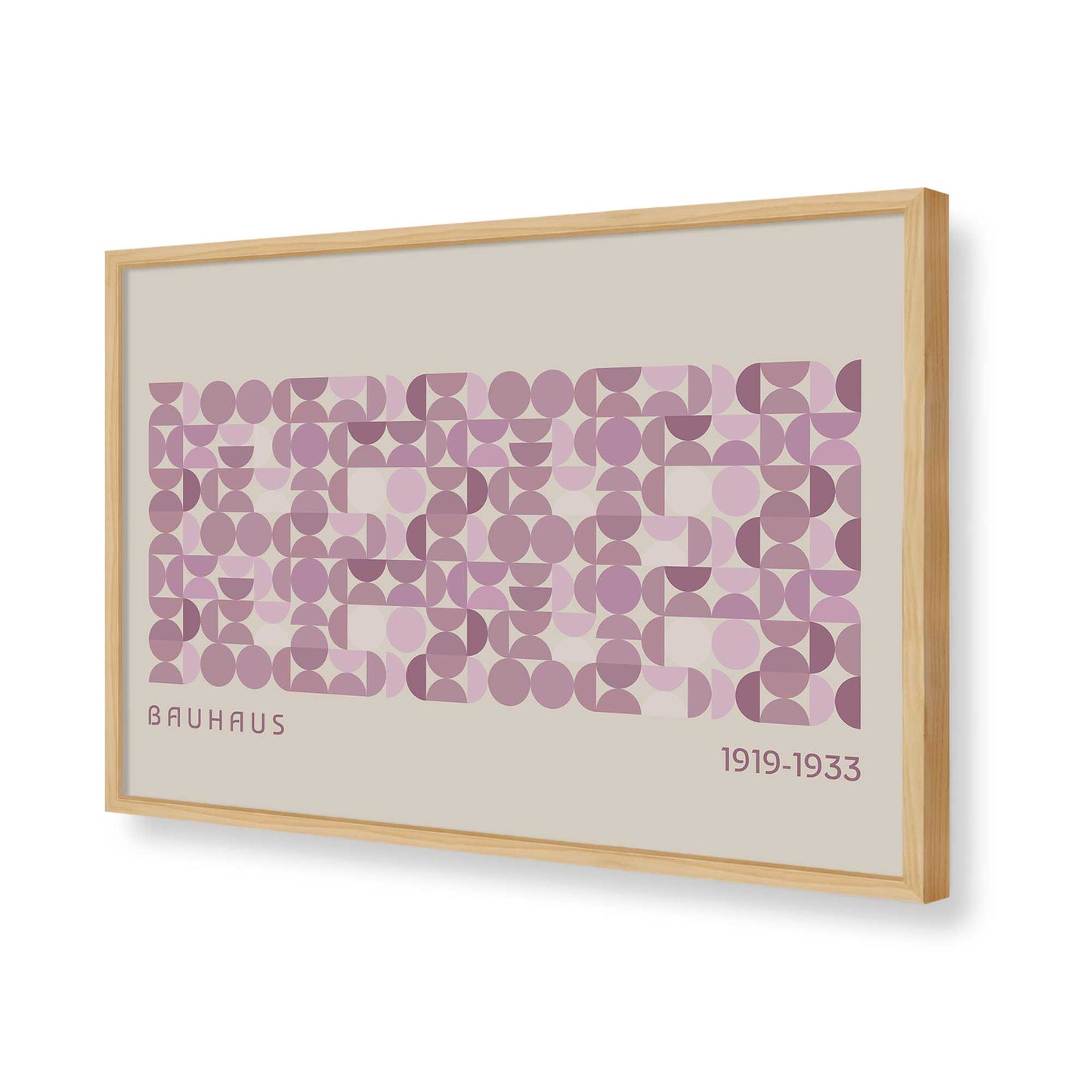 [Color:American Maple], Picture of art in a American Maple frame of the corner