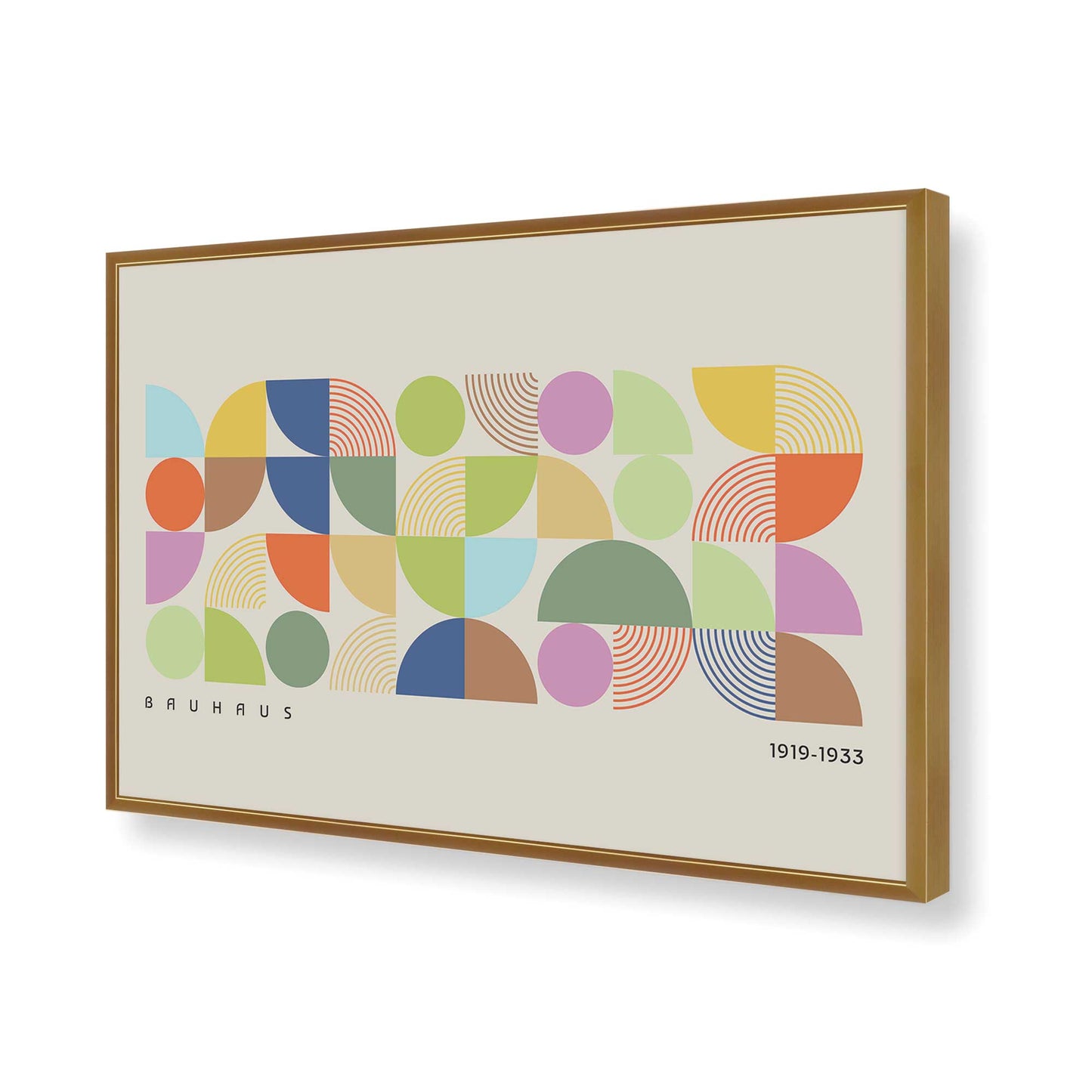 [Color:Polished Gold], Picture of art in a Polished Gold frame of the corner