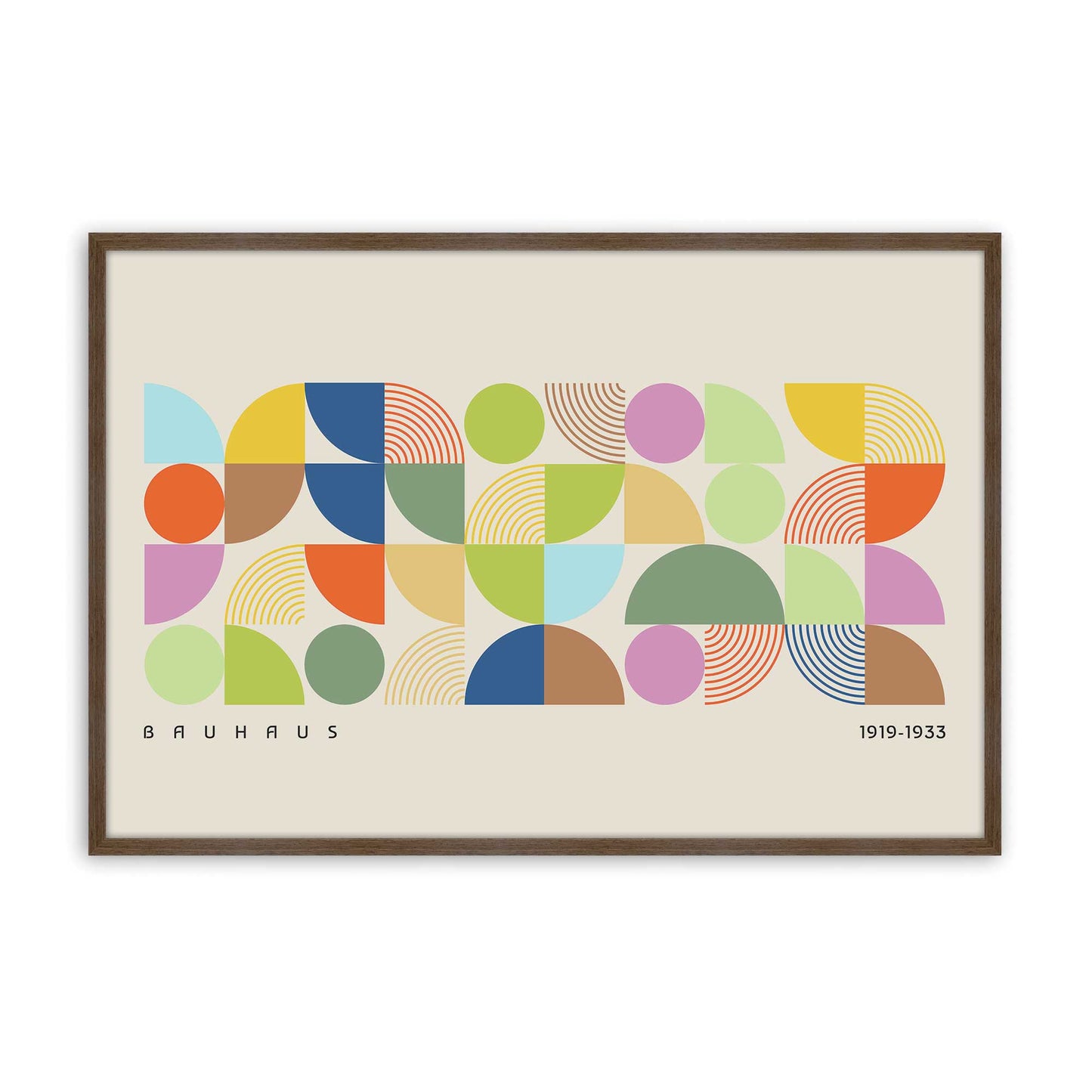 [Color:Walnut], Picture of art in a Walnut frame